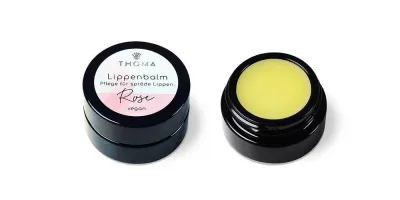 Lippenbalsam mit Rosenwachs, Jojobaöl und Sheabutter- vegan