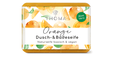 Orangenseife mit Aloe vera- vegan