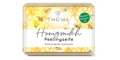Peelingseife "Honigmilch" mit Nachtkerzenöl Peelingseife "Honigmilch" mit Nachtkerzenöl